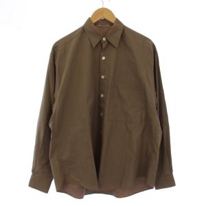 19SS WASHD FINX TWILL BIG SHIRTS シャツ 長袖 3 茶 A9SS01TN