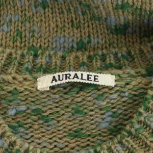 AURALEE 22AW WOOL MIX COLOR SLUB YARN KNIT P/O ニット セーター 長袖 ウール