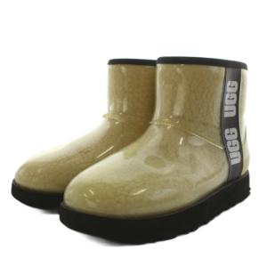UGG australia クラシック クリア ミニ CLASSIC CLEAR MINI ショートブーツ ロゴ 23.0cm ベージュ
