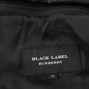 BURBERRY BLACK LABEL ダウンジャケット ジップアップ ライナー付き M 黒 ブラック D1F19-818-08 /G