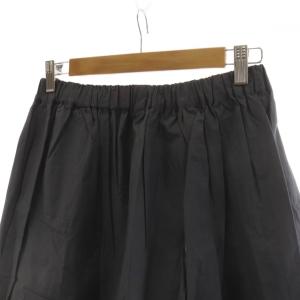 COMME des GARCONS COMME des GARCONS アシンメトリースカート フレア ミモレ ロング S 黒 ブラック 無地 S12S002 /RR
