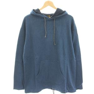 タグ付き ニットパーカー プルオーバー 長袖 L 青 ブルー VTD-0365 /HN
