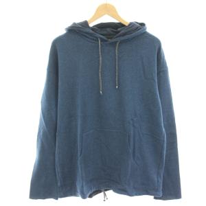 タグ付き ニットパーカー プルオーバー 長袖 M 青 ブルー VTD-0365 /HN