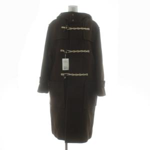 パイルカット ダッフルコート ロング トグルボタン ウール S 茶 ブラウン 16251444897 /KU