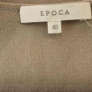 EPOCA ニット 半袖 カットソー スクエアネック 40 ベージュ /G