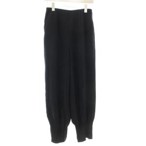 タックジョガーパンツ 38 紺 裾絞り 無地 /JP