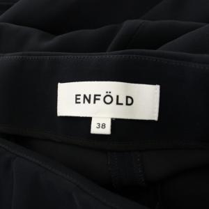 ENFOLD タックジョガーパンツ 38 紺 裾絞り 無地 /JP