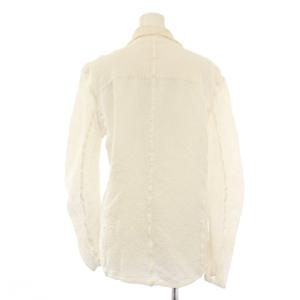 me ISSEY MIYAKE テーラードジャケット アウター シングル ストレッチ ワンカラー 白 ホワイト /BB