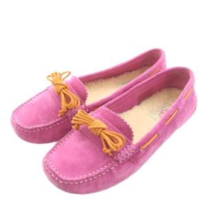 ミーナ MEENA ローファー モカシン リボン 24.0cm ピンク 1003739 /AN4