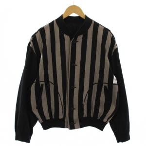 オンリミット ブルゾン ジャケット ストライプ柄 M グレー ブラック BL32528 /BM