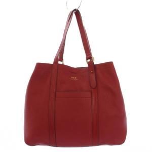 トートバッグ ハンドバッグ レザー 赤 /KH