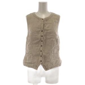 ベスト 麻 リネン ベージュ /AU