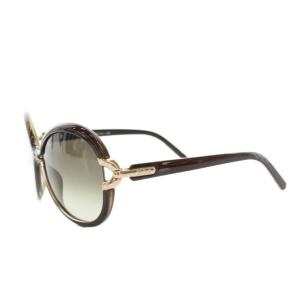 Chloe サングラス 眼鏡 セルフレーム オーバル 6117 135 箱付き 茶 ブラウン CE636S /YT