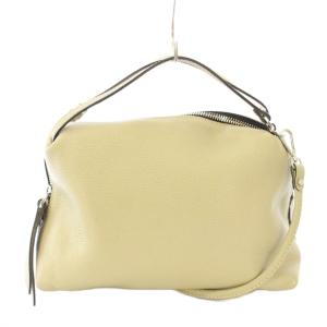 ALIFA アリファ 2WAY ショルダーバッグ ハンドバッグ レザー ワンカラー カーキ /BB