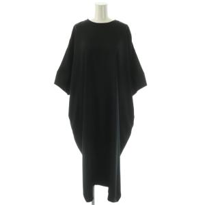 dress ドレス ワンピース ロング 五分袖 ブラック /ES