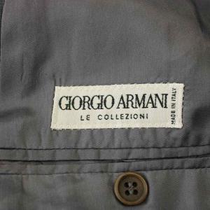 GIORGIO ARMANI テーラードジャケット ストライプ ブレザー 48 グレー /G