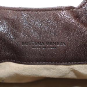 BOTTEGA VENETA イントレチャート ハンドバッグ ブラウン
