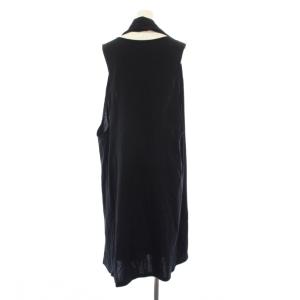 Yohji Yamamoto ノースリーブワンピース 変形 2 ブラック FD-T34-076