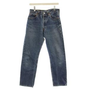 501 デニムパンツ ボタン裏刻印553 USA製 ボタンフライ 31 ブルー