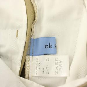 Dickies ok.soon チノパン ワイドパンツ L ベージュ o-d-bottoms-002 /KH