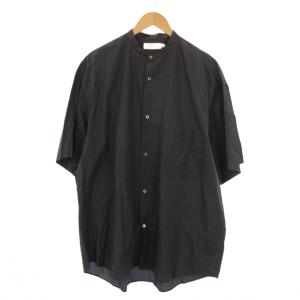 22SS Broad Oversized S/S Band Collar Shirt オーバーサイズシャツ