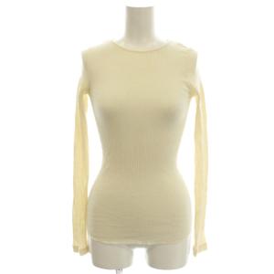 リブニット カットソー 長袖 F アイボリー /G