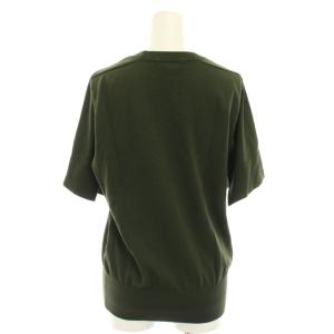 HYKE ニット Tシャツ カットソー クルーネック 半袖 薄手 1 カーキ 181-11129 013 /YT