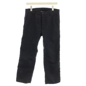 AD2005 ポリエステル パンツ スラックス ストライプ柄 M ネイビー 紺 HQ-P004 /G