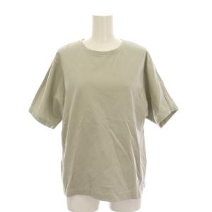 ピュアオーガニックバイオクルーネックカットソー Tシャツ 38 薄緑 ライトグリーン 半袖 9910900197