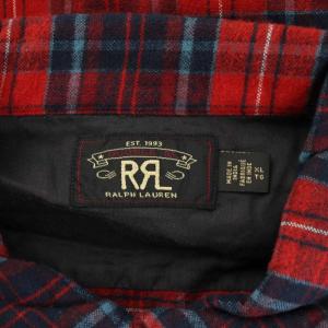 RRL ネルチェック チェック柄 XL レッド 782871211001