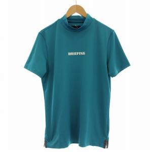 ハイネック ストレッチ Tシャツ 半袖 カットソー M 青 ブルー BBG221M05 /G