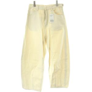 23SS 20チノ カーヴィーパンツ パンツ 38 アイボリー フルレングス カーヴィーシルエット 縦のライン