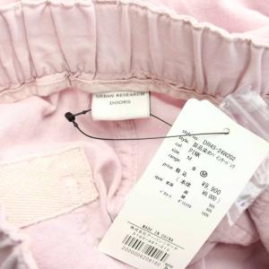 URBAN RESEARCH DOORS 24SS リネンイージーパンツ パンツ 麻 リネン M ピンク 長ズボン 切り替えデザイン ストレートシルエット
