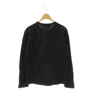 BLACK COMME des GARCONS AD2017 カットソー Tシャツ 長袖 プリント S 黒 1T-T006 /DF