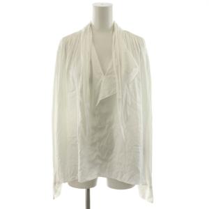 シャツ ブラウス 長袖 38 白 ホワイト /AN56