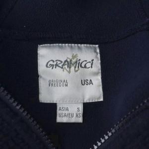 GRAMiCCi ジャケット 上着 S 紺 ネイビー フード付き 長袖 ボア /AP