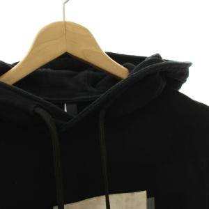 Neil Barrett パーカー スウェット プルオーバー 長袖 M 黒 ブラック グラフィックプリント PBJS444D-L512S