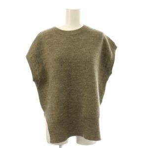 20AW ベスト ウール F グレー ラウンドネック ノースリーブ サイドスリット /JP