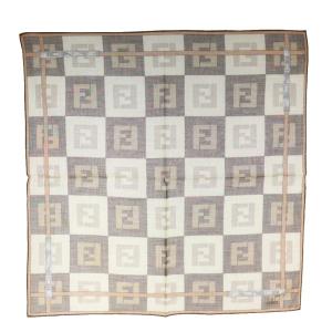 FENDI ズッカ柄 スカーフ 2点セット 総柄 ピンク 茶 ブラウン /AN50 OH