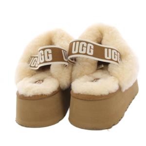 UGG australia ファンケット プラットフォームサンダル US8 ブラウン系 1113474