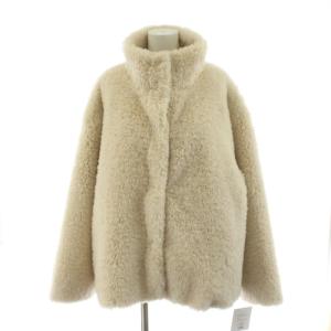 25AW スタンドカラーボアブルゾン F ベージュ 0125406330