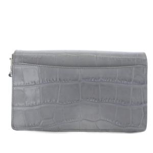 COACH ウォレットバッグ ショルダーバッグ ワンショルダー クロコ型押し レザー グレー 72781 /YO20