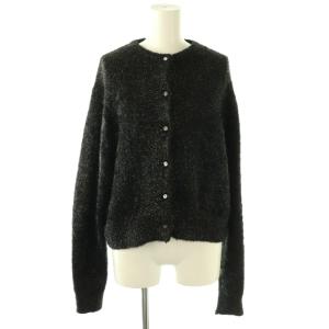 カーディガン ラメ シャギーニット 0 ブラック /ES