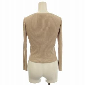 TOCCA リブニット カーディガン 長袖 XS ベージュ /G