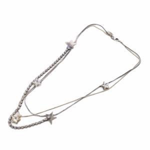 ネックレス スターモチーフ シルバーカラー /KH