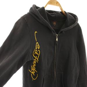 Ed Hardy ジップアップパーカー ジャケット コットン M グレー /NR