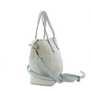 ETRO ハンドバッグ トートバッグ ショルダーバッグ 2WAY ペイズリー柄 水色 /KH