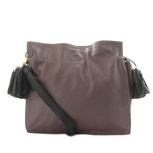 フラメンコ22 アナグラム ショルダーバッグ タッセル パープル