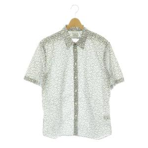 25SS Oxalis Floral 半袖シャツ 前開き コットン XL 白 152310 619PN