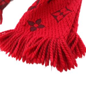 LOUIS VUITTON エシャルプロゴマニア マフラー 赤 /KH OH